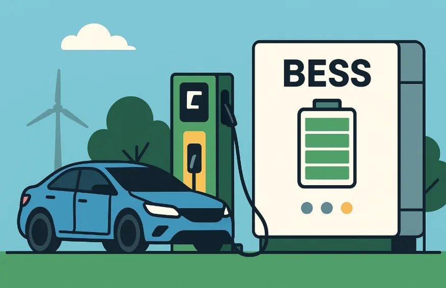EV Charging Stations Reimagined: The Role of BESS in Faster, Greener Charging