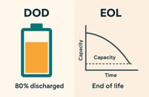 DOD vs EOL of Battery