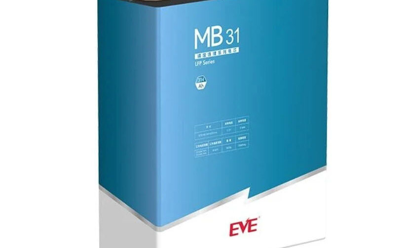 EVE MB31 3.2V 314Ah LiFePO4 Prismatic Battery Cell (1004.8Wh)